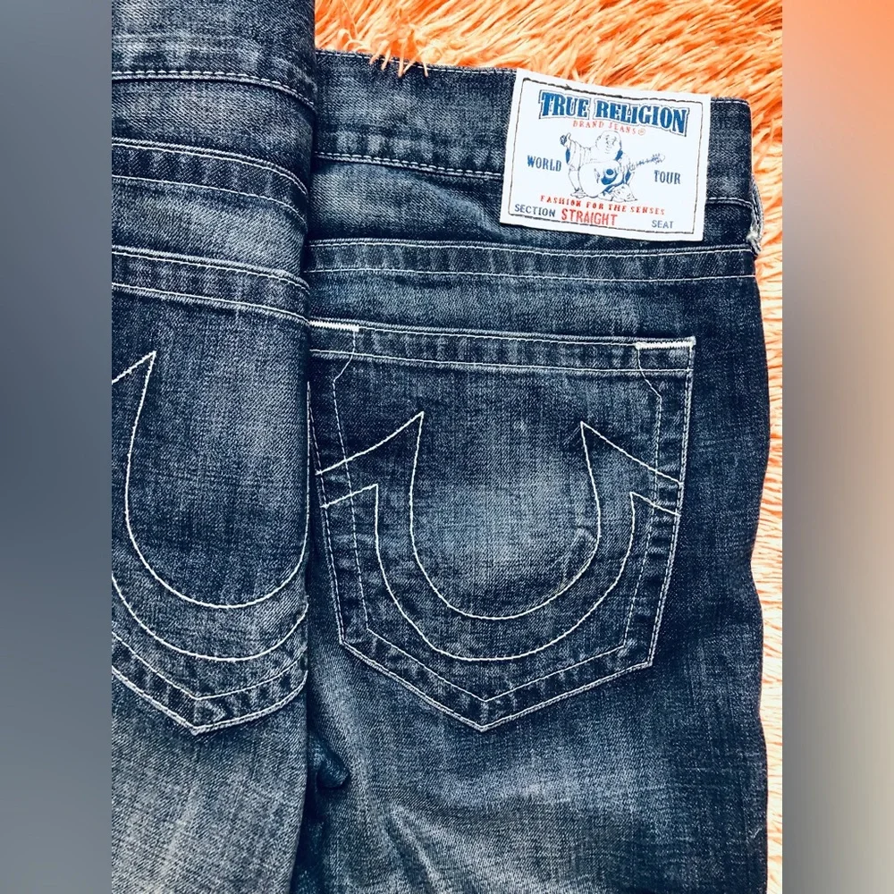 True Religion Straight Leg Men’s Dark Wash Denim/Jean. Size 38